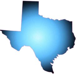 Blue Fade Texas Sticker