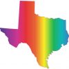 Rainbow Texas Sticker