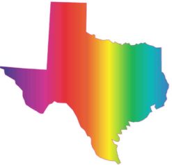 Rainbow Texas Sticker