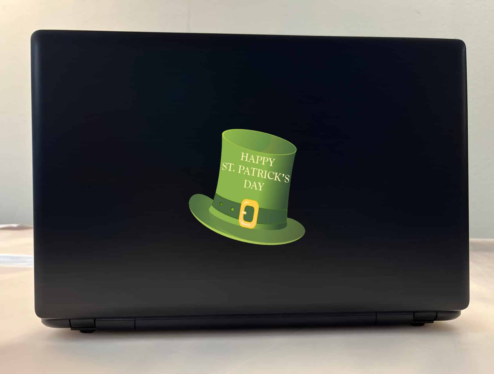 4inx4in Happy St Patrick's Day Hat Sticker Vinyl Holiday Leprechaun Decal - Image 3
