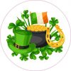 Circle Saint Patrick's Day Sticker