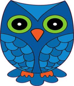 Blue Owl Sticker