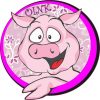 Circle Oink Pig Sticker