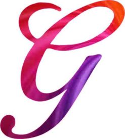 g monogram sticker