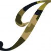 j monogram sticker
