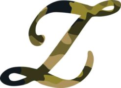 Z monogram sticker