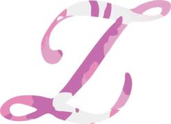 z monogram sticker