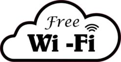 free wi-fi sticker