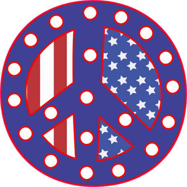 peace sign sticker
