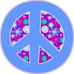 peace sign sticker