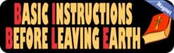 10in x 3in Black B.I.B.L.E Bible Magnet Vinyl Religious Vehicle Magnets