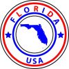 State Circle Florida Sticker