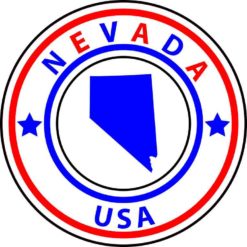 State Circle Nevada Sticker