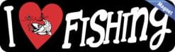 10in x 3in I Love Fishing Magnet Magnetic Vehicle Bumper Sports Magnet