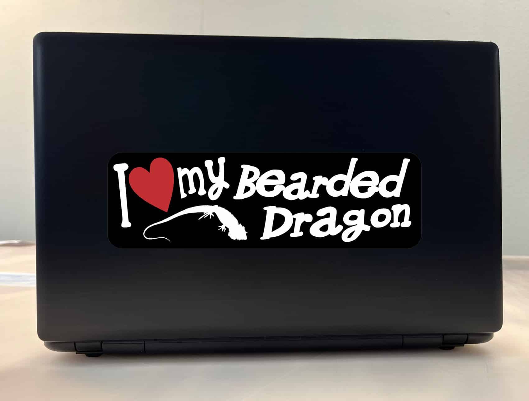 10in x 3in I Love My Bearded Dragon Bumper Sticker Vinyl Vehicle Decal