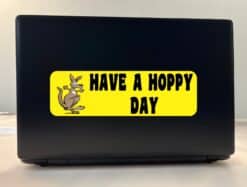 10in x 3in Have a Hoppy Day Bumper Sticker Vinyl Kangaroo Decal Stickers