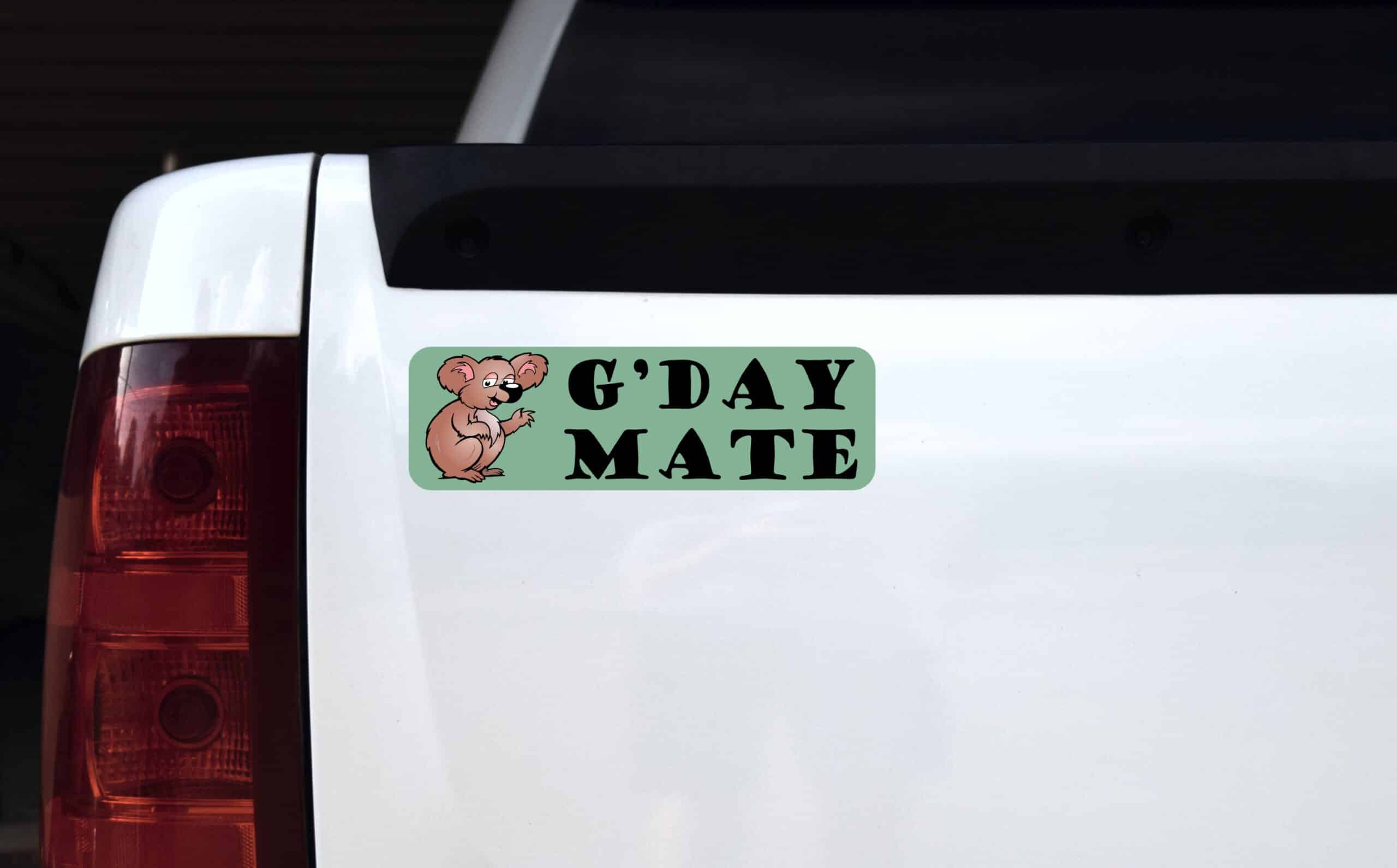 10in x 3in G'Day Mate Koala Magnet Magnetic Australia Car Magnets