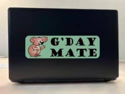 10in x 3in G'Day Mate Koala Bumper Sticker Vinyl Australia Decal Stickers
