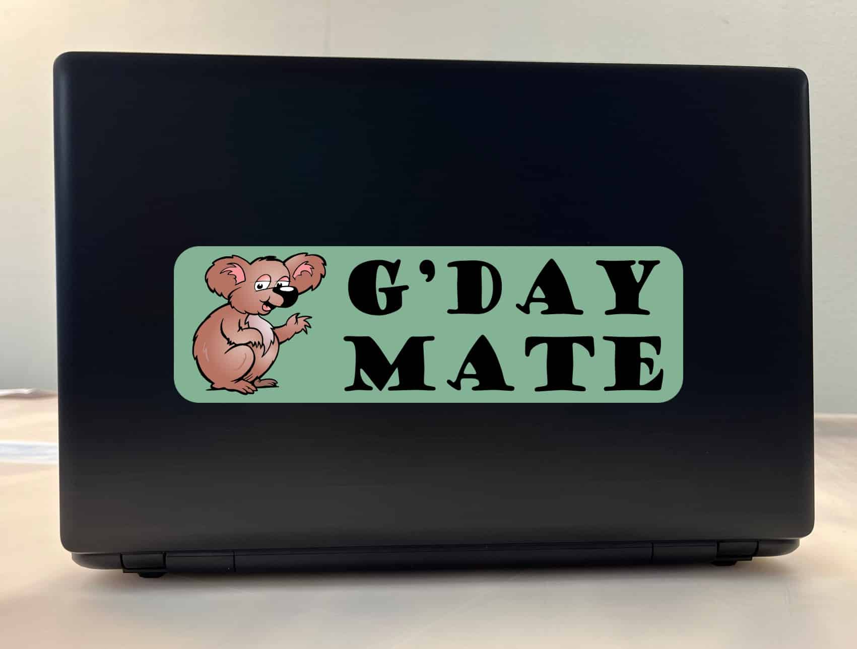 10in x 3in G'Day Mate Koala Bumper Sticker Vinyl Australia Decal Stickers