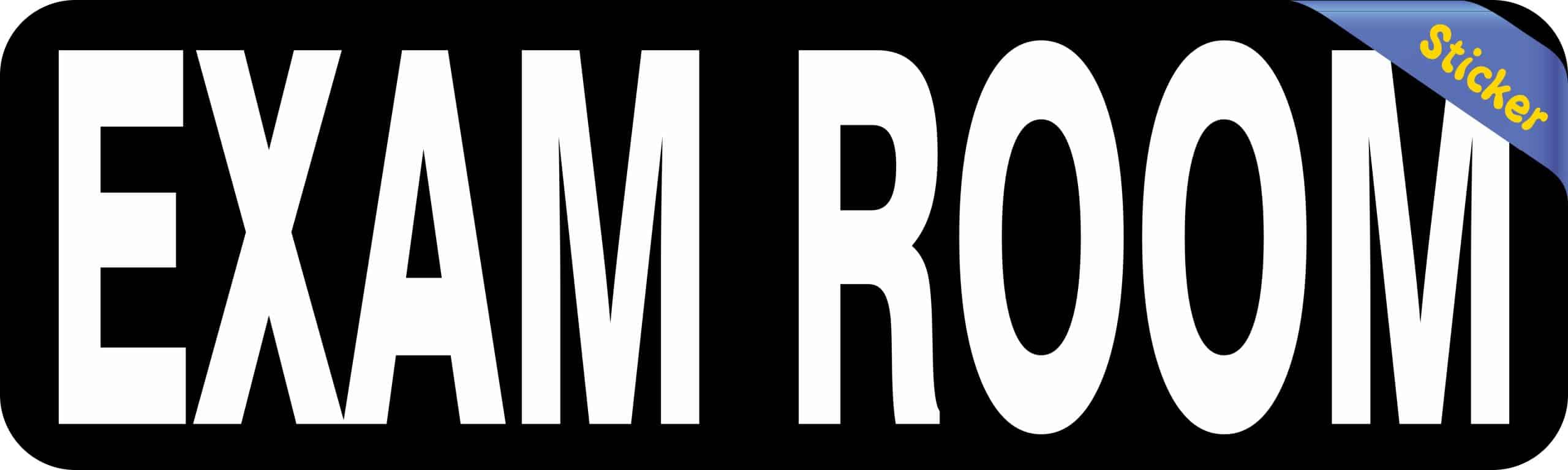 10in x 3in Exam Room Sticker Vinyl Decal Business Sign Medical Stickers - Image 2