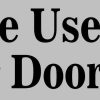 Gray Serif Font Please Use Other Door Magnet