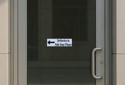 Please Use Other Door Sticker