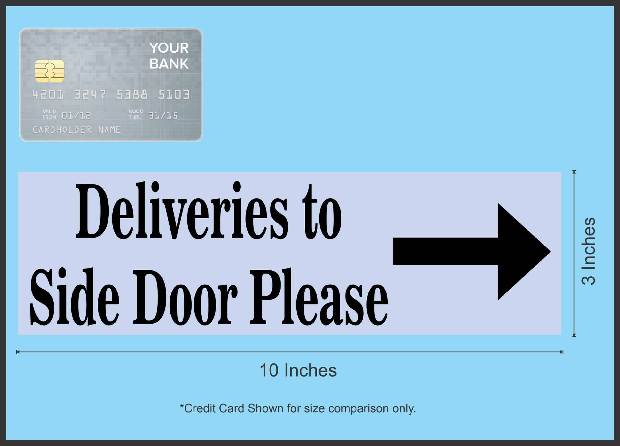 Please Use Other Door Sticker