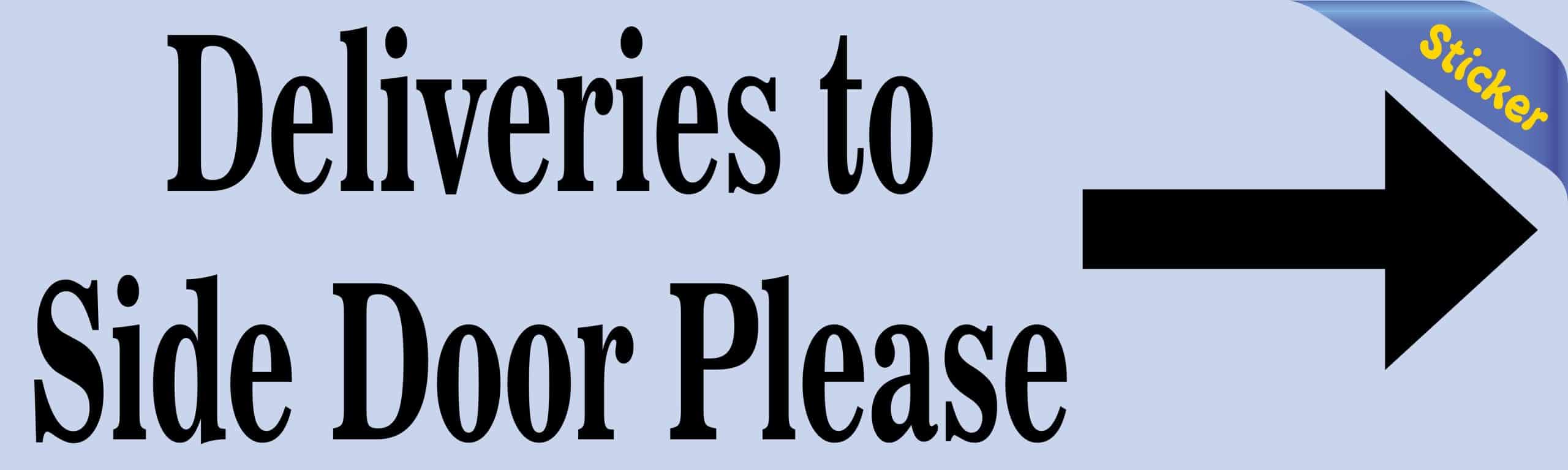 Please Use Other Door Sticker
