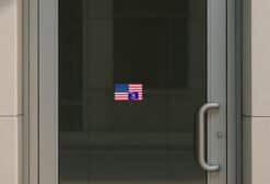 5in X 3in America and Louisiana Flag Sticker Vinyl State Decal Stickers
