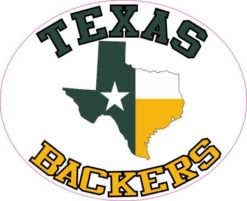 Texas Backers Sticker