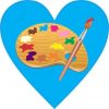Heart Art Sticker