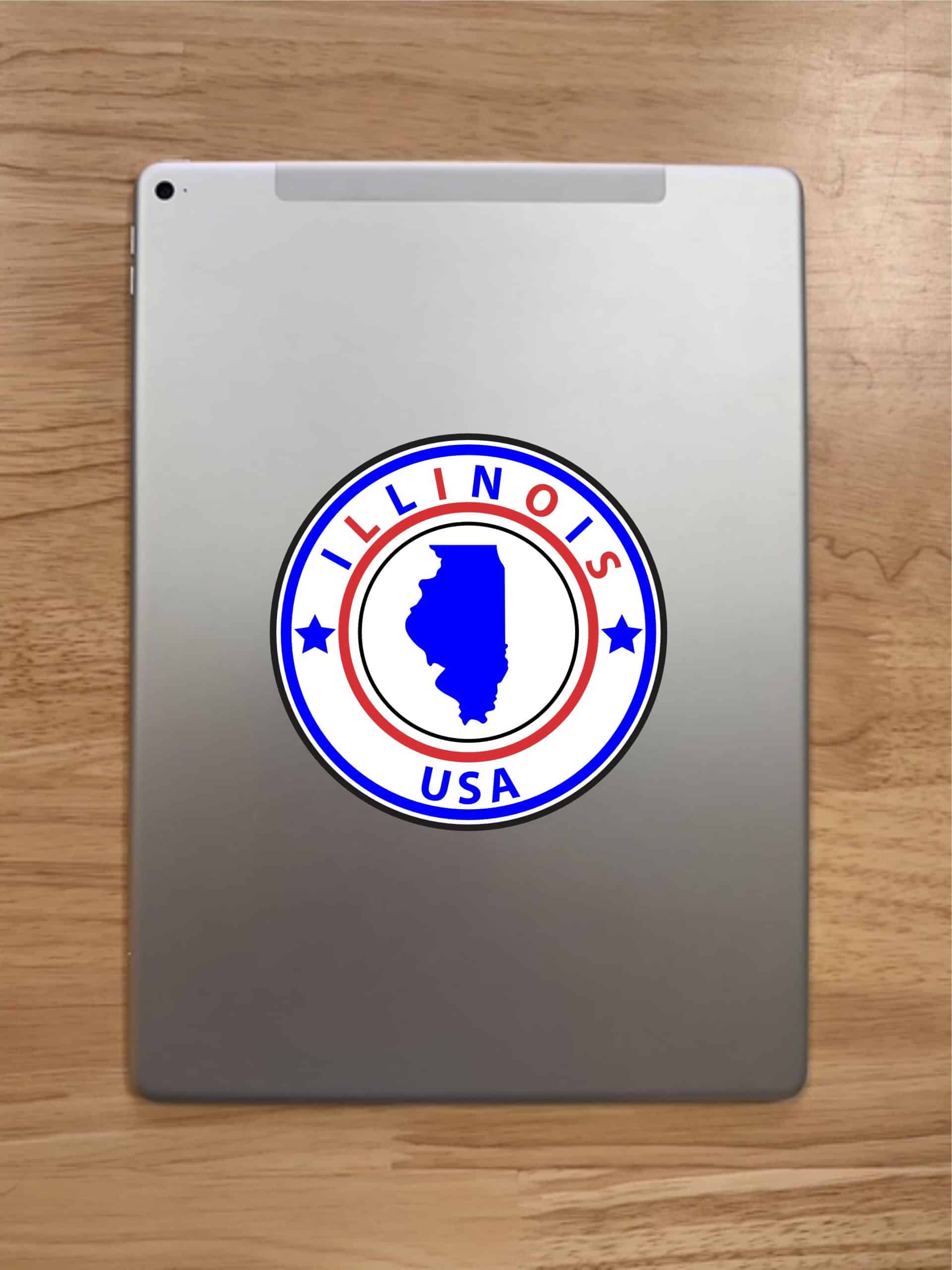 5 x 5 State Circle Illinois Sticker Vinyl Bumper Sticker Sign Hobby Decal - Image 7