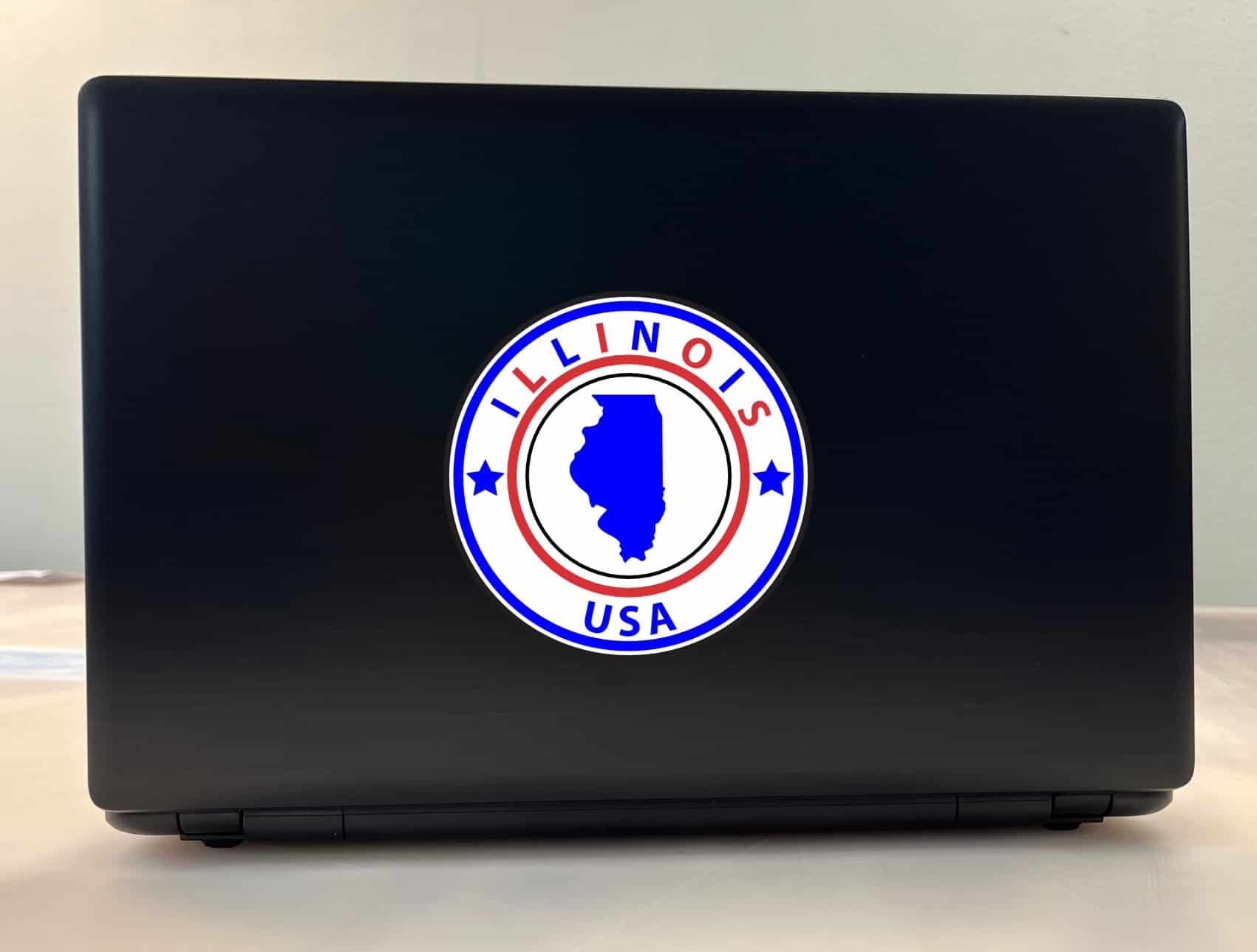 5 x 5 State Circle Illinois Sticker Vinyl Bumper Sticker Sign Hobby Decal - Image 3