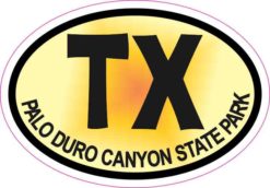 Palo Duro Canyon Texas Sticker