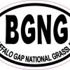 Oval Buffalo Gap National Grassland Sticker