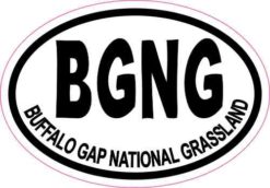 Oval Buffalo Gap National Grassland Sticker