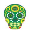 Irish-Themed Skull Sticker