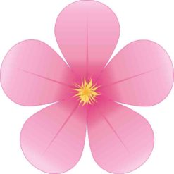 Pink Flower Sticker