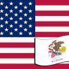 Illinois flag sticker
