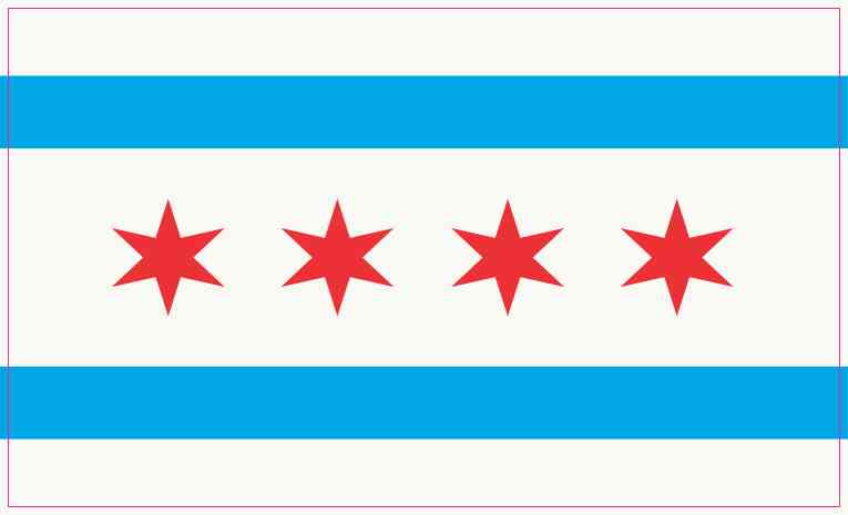 Chicago Illinois Flag