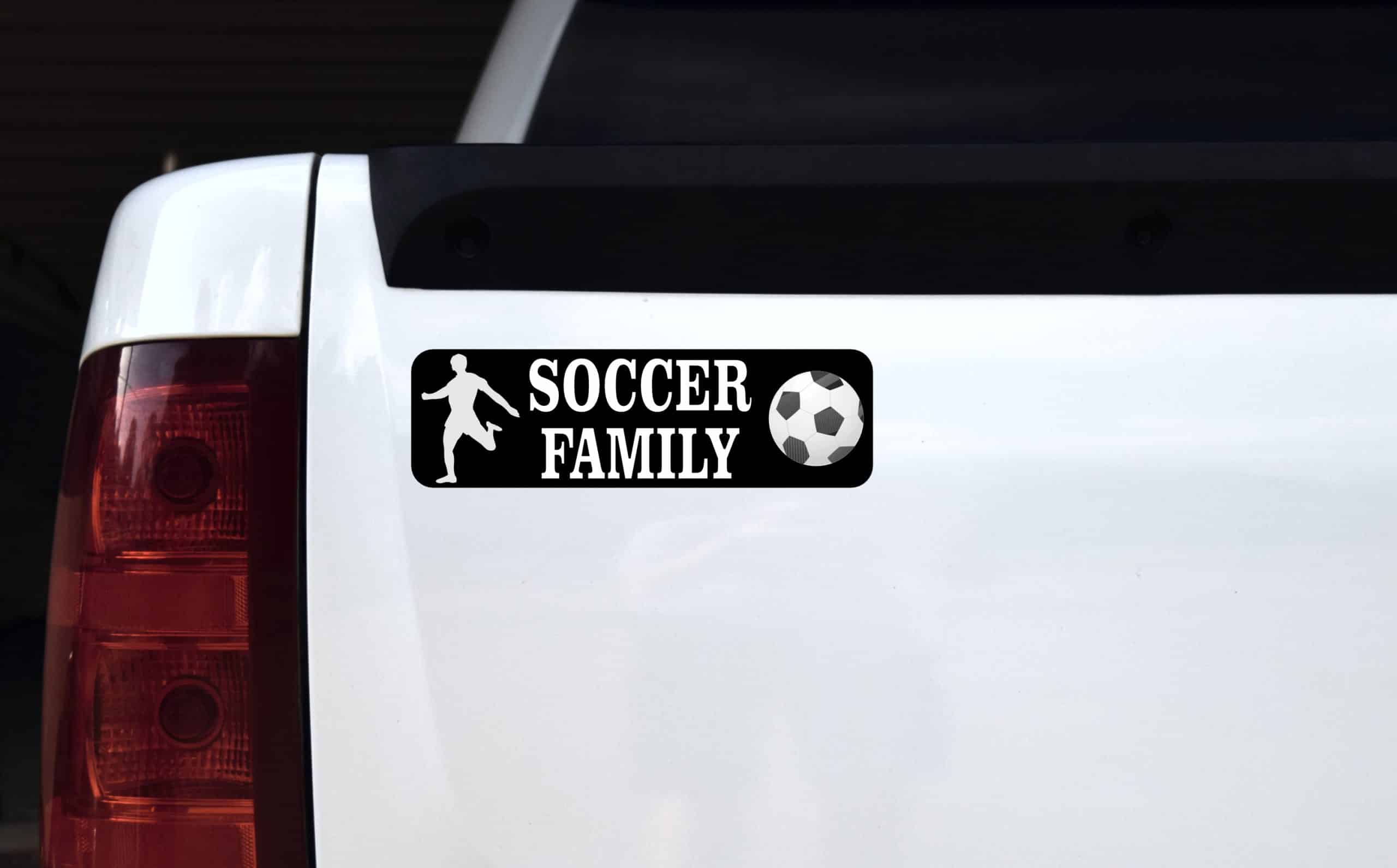 10in x 3in Soccer Family Magnet Magnetic Vehicle Bumper Sports - Image 3