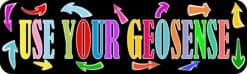 10in x 3in Use Your Geosense Geocaching Magnet Vinyl Hobby Bumper Magnets