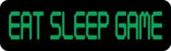 10in x 3in Eat Sleep Game Magnet Magnetic Car Truck Bumper Hobby Magnet