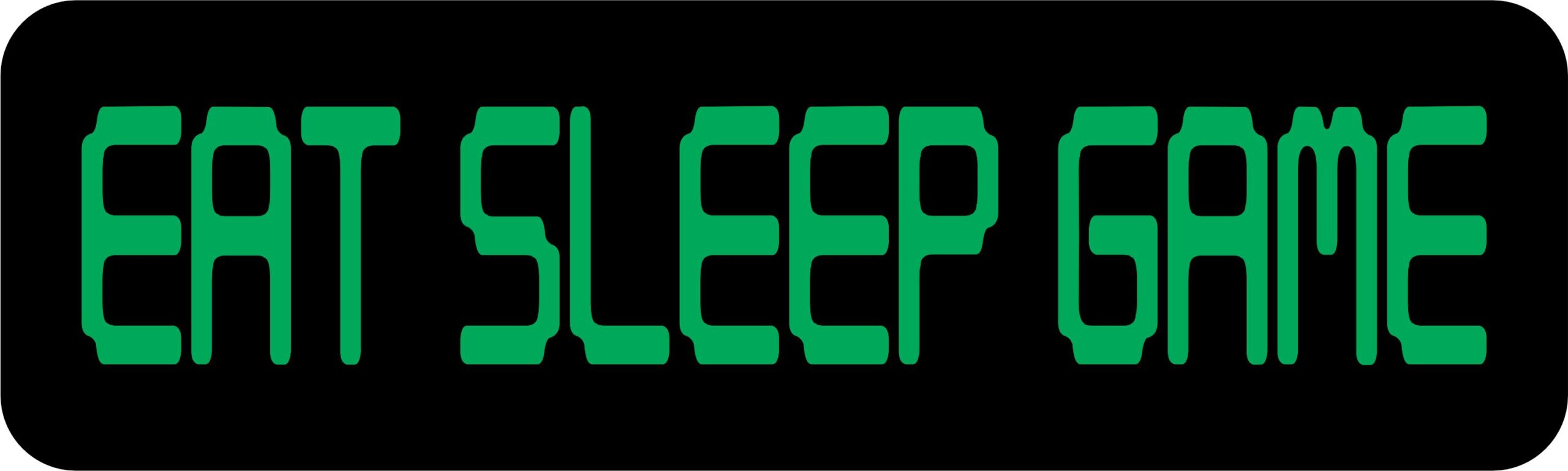 10in x 3in Eat Sleep Game Bumper Sticker Vinyl Vehicle Hobby Decal Stickers