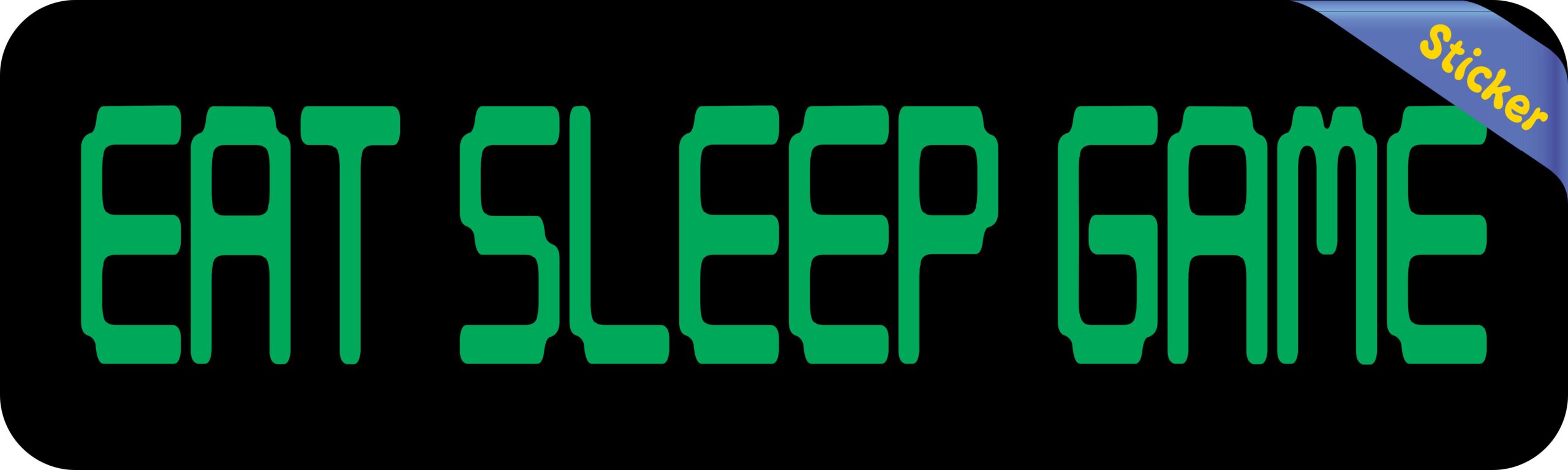 10in x 3in Eat Sleep Game Bumper Sticker Vinyl Vehicle Hobby Decal Stickers