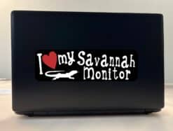 10in x 3in I Love My Savannah Monitor Bumper Sticker Vinyl Animal Decal