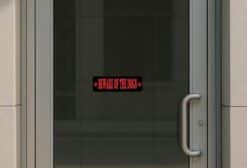 10in x 3in Black And Red Beware Of The Dogs Sticker Animal Caution Sign Decal