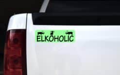 10in x 3in Elkoholic Elk Magnet Hunting Bumper Magnets