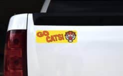 10in x 3in Go Cats Tiger Bumper Sticker Vinyl School Mascot Vehicle Decal