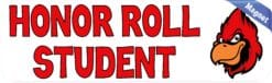 10in x 3in Red Cardinal Honor Roll Student Magnet School Mascot